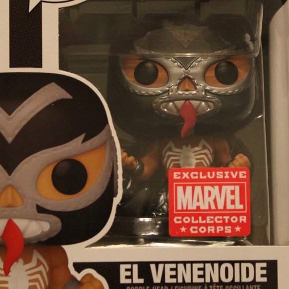 Funko Pop! - Marvel Lucha Libre Edition - El Venenoide 707, Exclusive MarvelCC - Picture 3 of 4